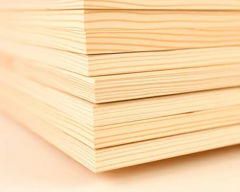 Stacked tongue and groove pine boards